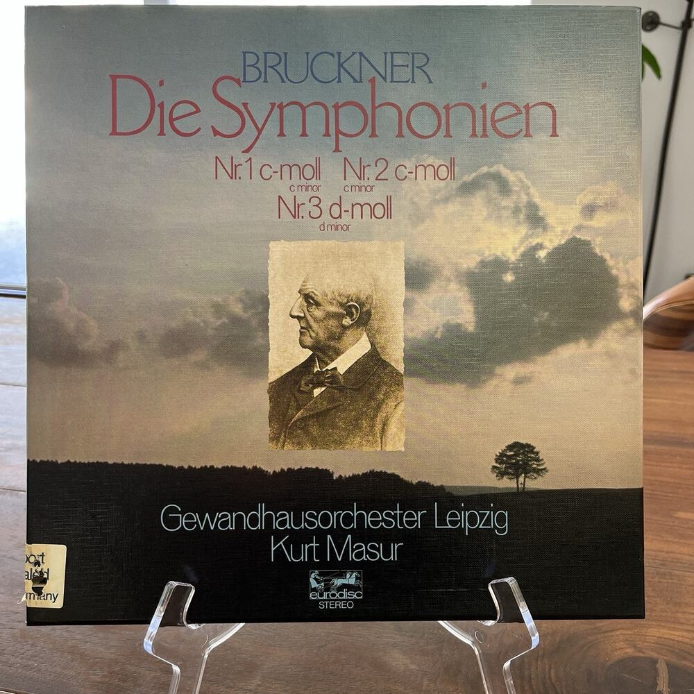 Bruckner Die Symphonien Nr.1-2 c-moll Nr. 3 d-moll 4xLP Box Set Eurodisc 300 031